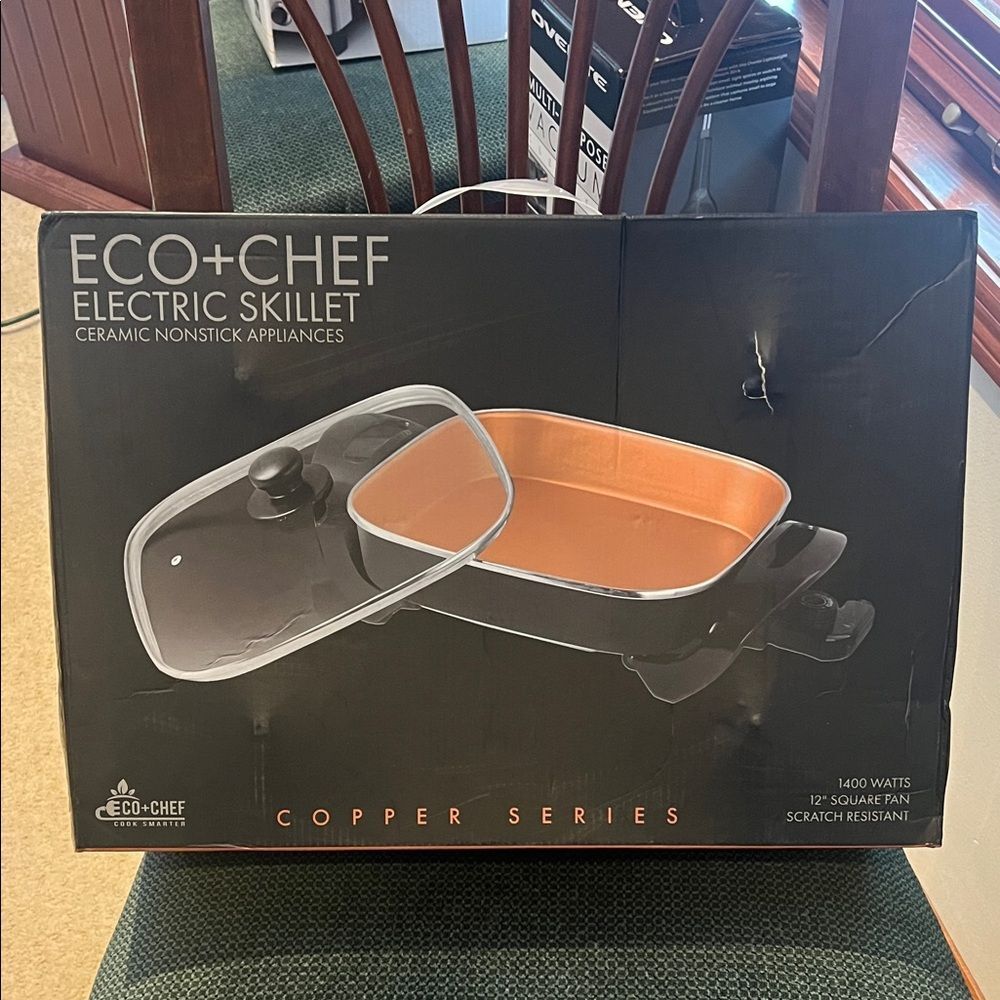 Copper Electric Skillet